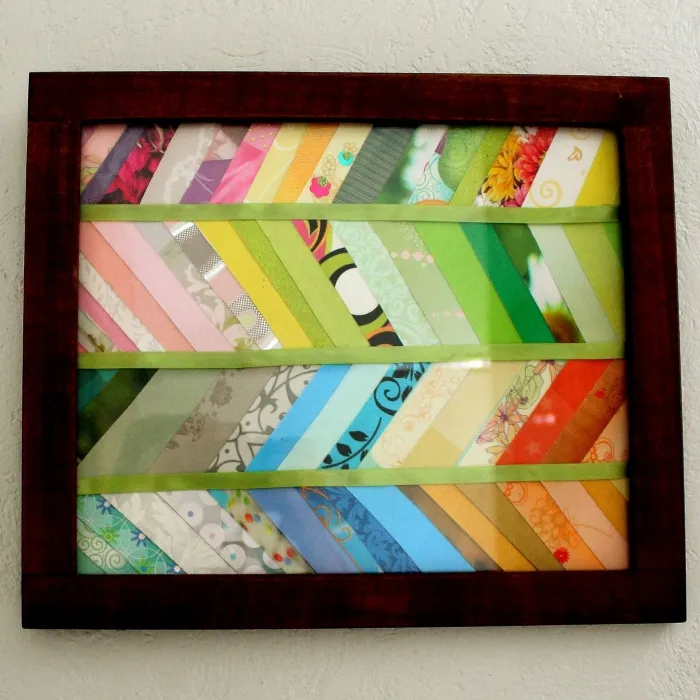 I Cut Up All Our Wedding Cards And Turned Them Into Art For Our Home