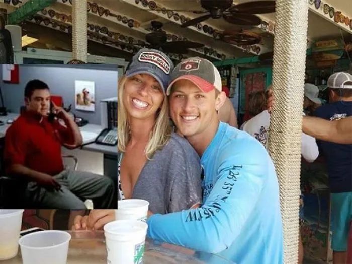 Couple Asks Internet To Photoshop Out Shirtless Guy From Engagement Photo, Regrets It Immediately