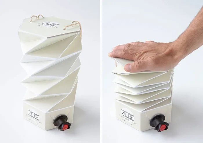 Caja de vino que te permite exprimir hasta la última gota
