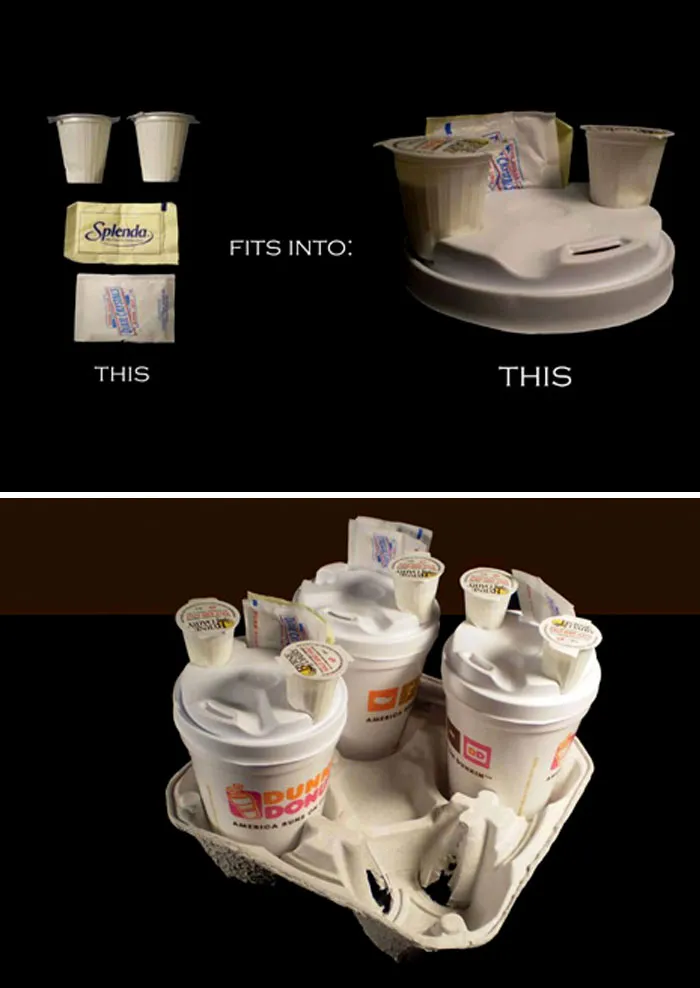 Tapas para vasos de café con espacio para poner cosas