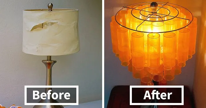 I Revived An Old Lamp Using Nearly 90 Empty Pill Bottles