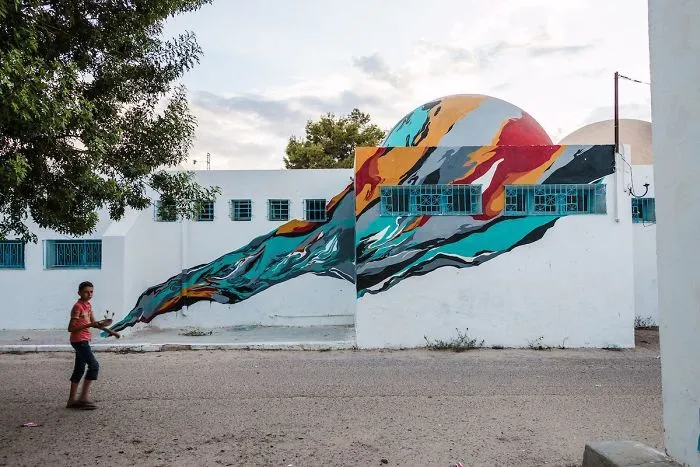 150 Artists Turn The Streets Of Tunisian Village Into Piece Of Art