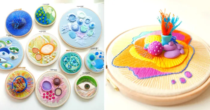 New 3d Embroideries By Nibyniebo Take Art Of Stitching To The Next Level