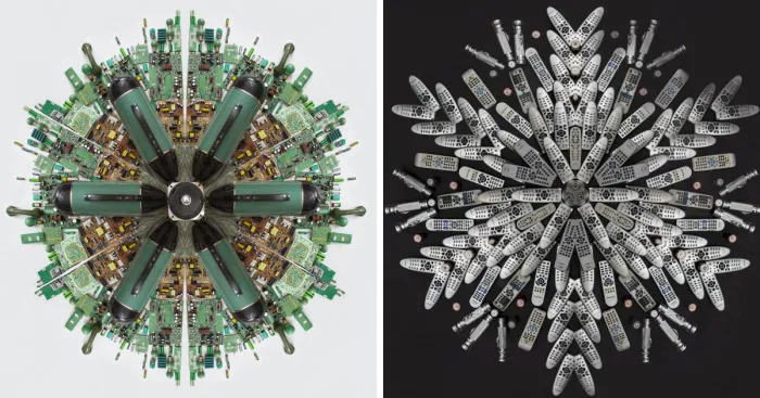 Artists Created Unique Flower Petals From E-Waste