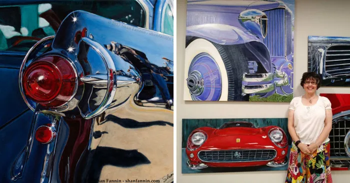 Artist Mixes Realism With Abstraction In Vehicle Paintings