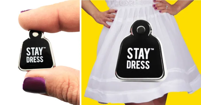 Stay Dress Pins Help To Keep Dresses Down In The Wind, Because We're Cheeky Enough!
