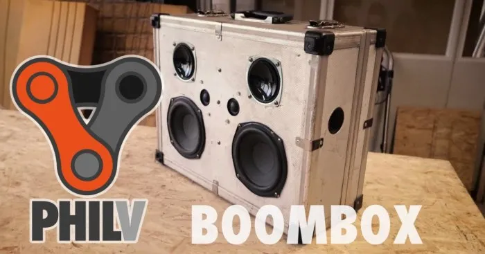 I Made A Cheap Portable Bluetooth Boombox From Used Speakers And An Old Suitcase