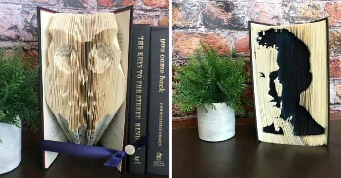 I Fold Books Into Works Of Art