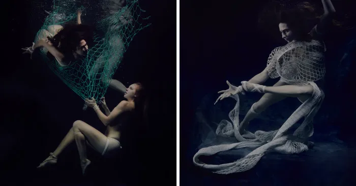 I Tied Myself Up In Nets Underwater To Convey Ghost Fishing's Toll On The Ocean