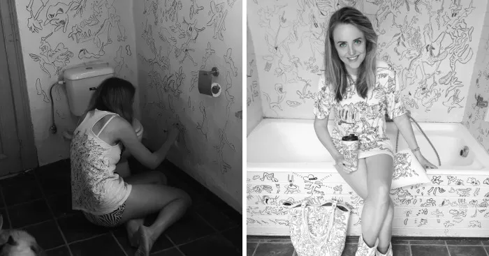 I Turned My Entire House Into A Giant Canvas For My Doodles