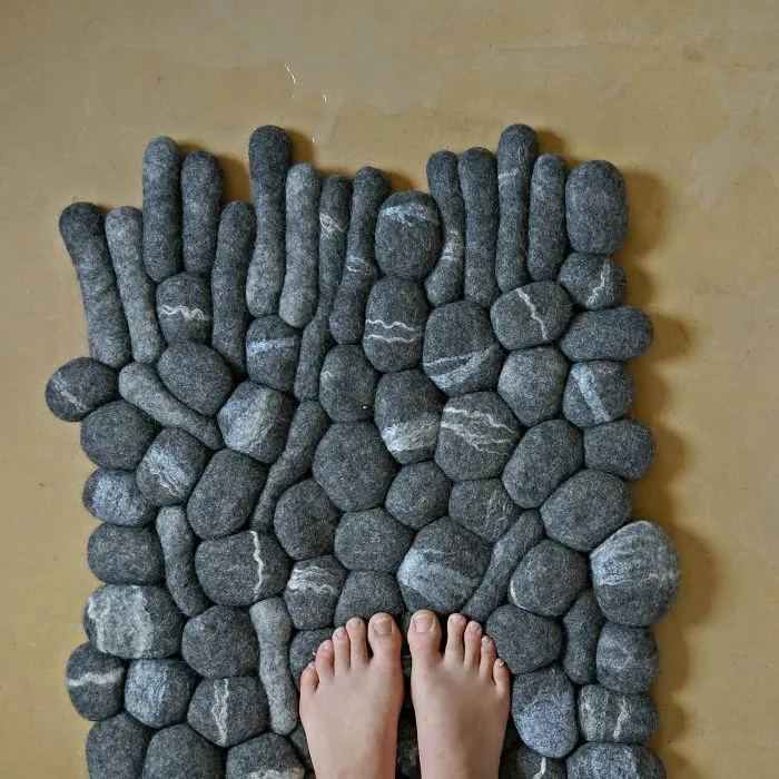 I Made This Rock Carpet From Natural Wool