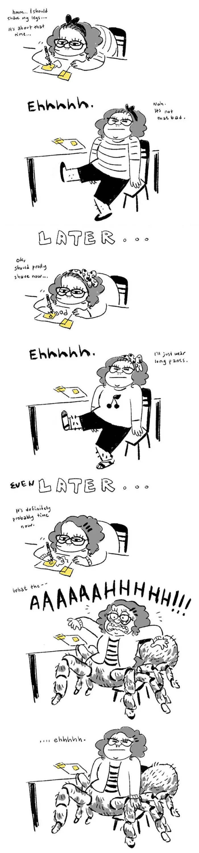 43 Hilariously Painful Comics About Shaving That Only Women Will Truly Understand