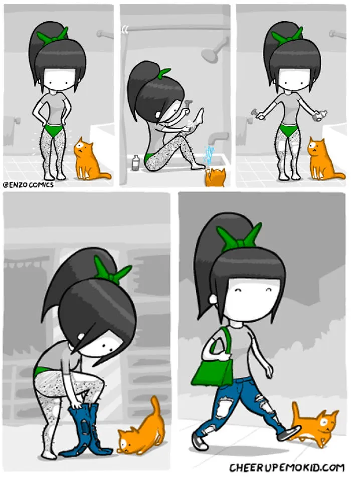43 Hilariously Painful Comics About Shaving That Only Women Will Truly Understand