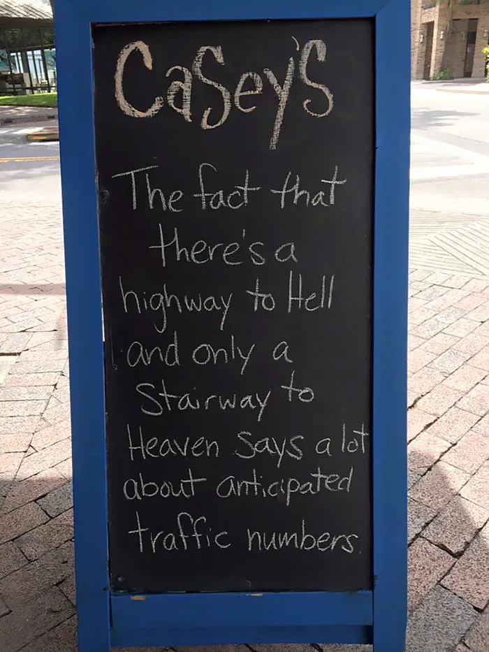 Can't Fault The Logic Of This Bar