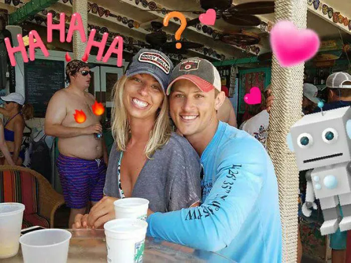 Couple Asks Internet To Photoshop Out Shirtless Guy From Engagement Photo, Regrets It Immediately