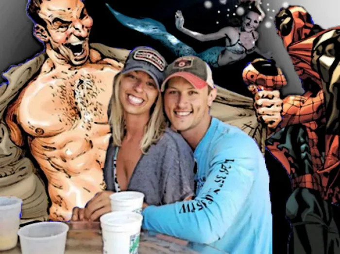 Couple Asks Internet To Photoshop Out Shirtless Guy From Engagement Photo, Regrets It Immediately