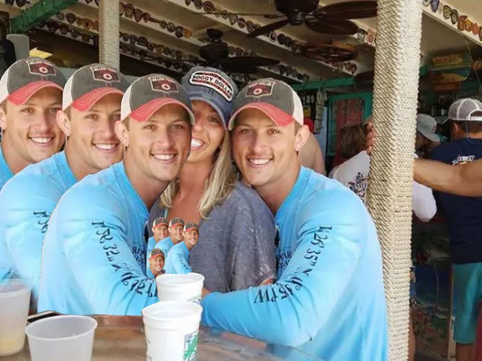 Couple Asks Internet To Photoshop Out Shirtless Guy From Engagement Photo, Regrets It Immediately
