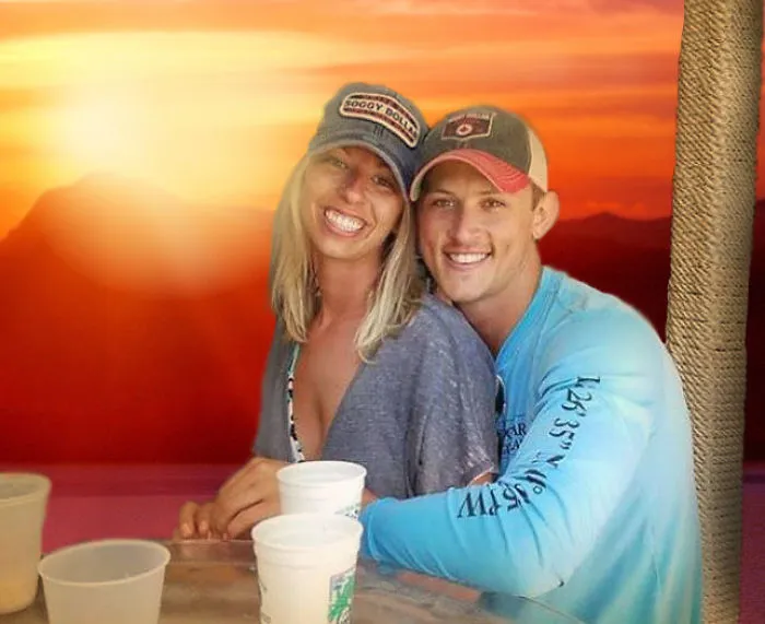 Couple Asks Internet To Photoshop Out Shirtless Guy From Engagement Photo, Regrets It Immediately