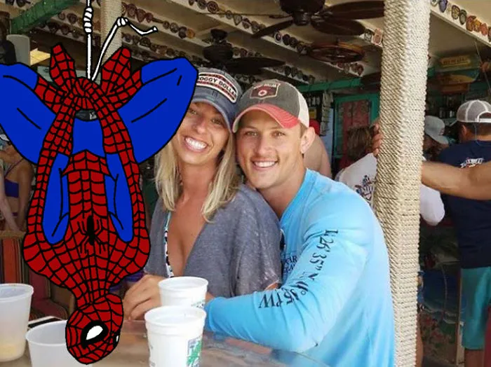 Couple Asks Internet To Photoshop Out Shirtless Guy From Engagement Photo, Regrets It Immediately