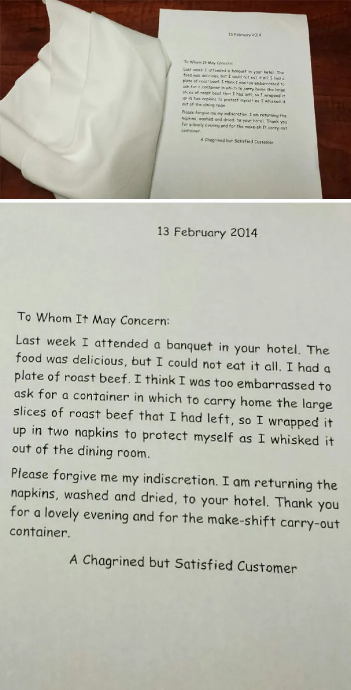 I Work In A Hotel. We Received This In The Mail Today
