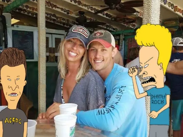 Couple Asks Internet To Photoshop Out Shirtless Guy From Engagement Photo, Regrets It Immediately