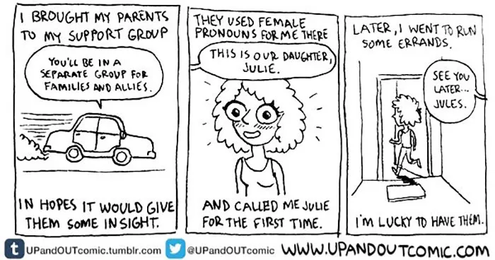 Transgender Artist Illustrates Her Gender Transition In 101 Emotional Comics