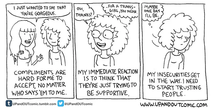 Transgender Artist Illustrates Her Gender Transition In 101 Emotional Comics