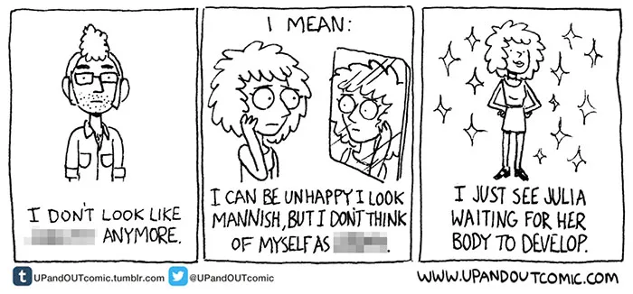 Transgender Artist Illustrates Her Gender Transition In 101 Emotional Comics