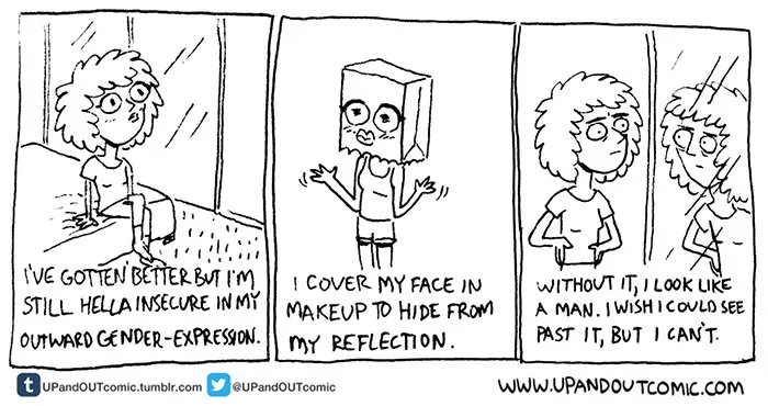 Transgender Artist Illustrates Her Gender Transition In 101 Emotional Comics