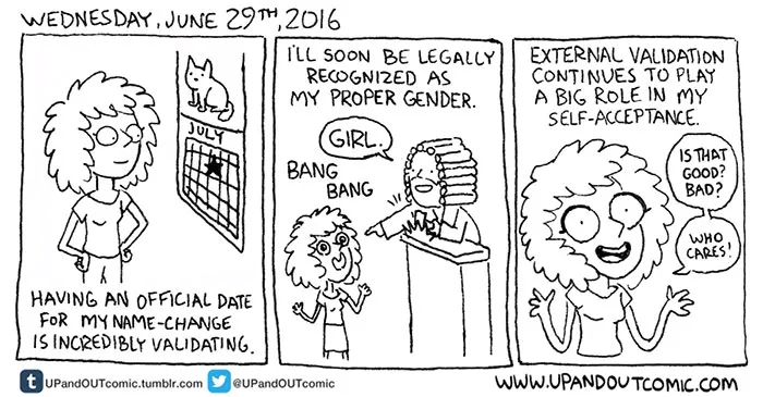 Transgender Artist Illustrates Her Gender Transition In 101 Emotional Comics