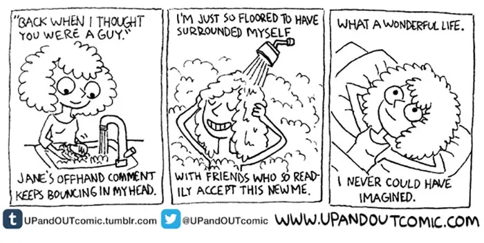 Transgender Artist Illustrates Her Gender Transition In 101 Emotional Comics