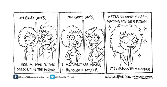 Transgender Artist Illustrates Her Gender Transition In 101 Emotional Comics