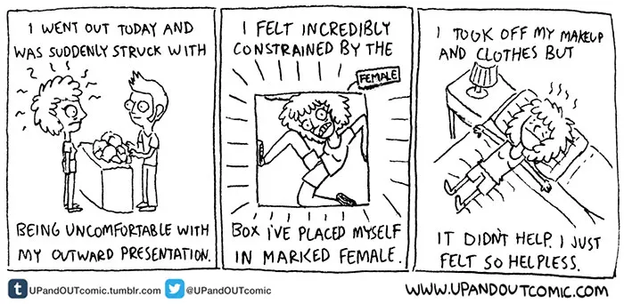 Transgender Artist Illustrates Her Gender Transition In 101 Emotional Comics