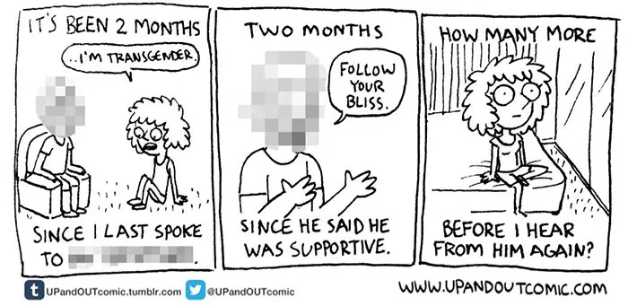 Transgender Artist Illustrates Her Gender Transition In 101 Emotional Comics