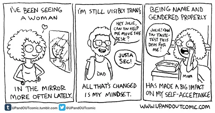 Transgender Artist Illustrates Her Gender Transition In 101 Emotional Comics