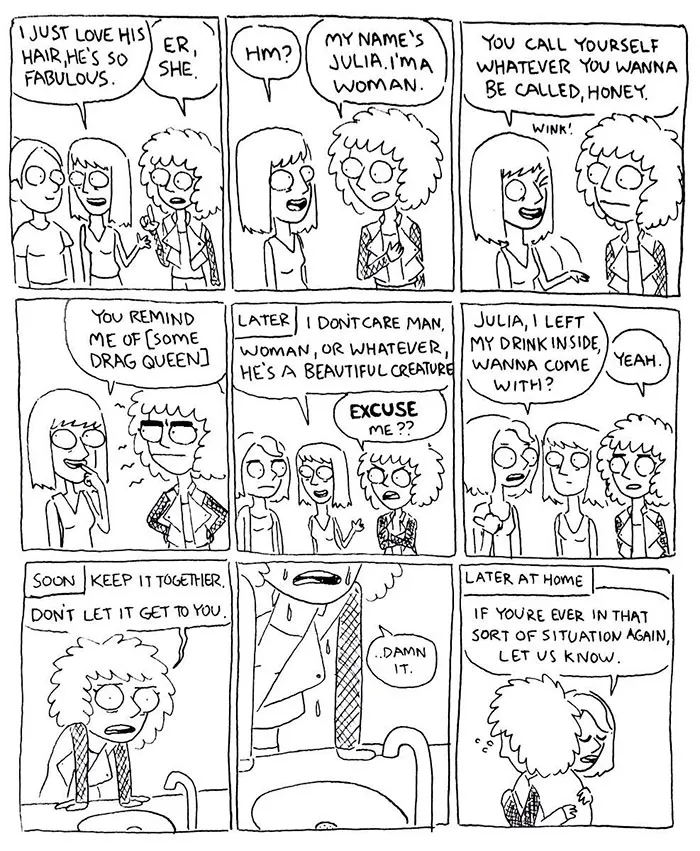 Transgender Artist Illustrates Her Gender Transition In 101 Emotional Comics