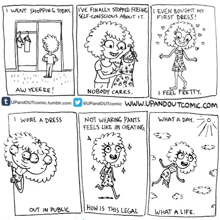 Transgender Artist Illustrates Her Gender Transition In 101 Emotional Comics