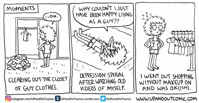Transgender Artist Illustrates Her Gender Transition In 101 Emotional Comics