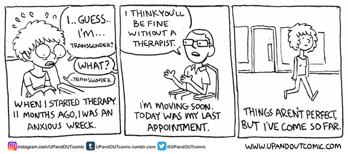 Transgender Artist Illustrates Her Gender Transition In 101 Emotional Comics
