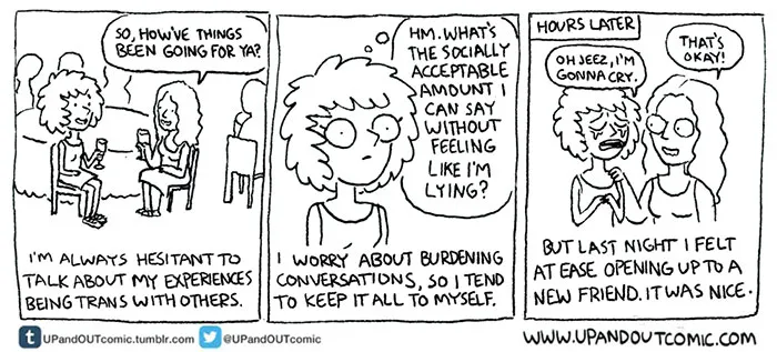 Transgender Artist Illustrates Her Gender Transition In 101 Emotional Comics