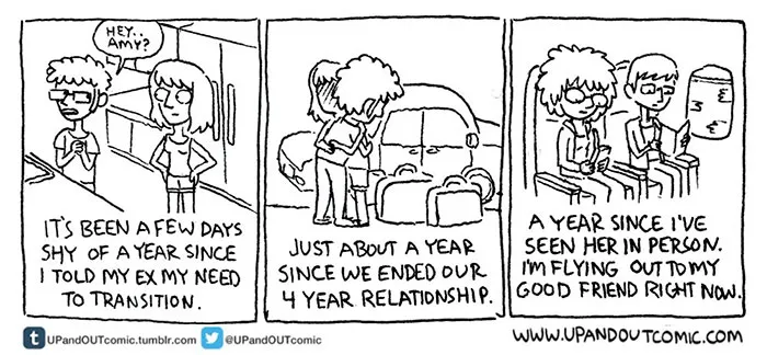 Transgender Artist Illustrates Her Gender Transition In 101 Emotional Comics