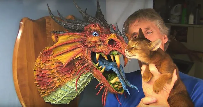 Dragons Made From Newspapers