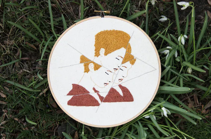 I Embroidered Fractured Portraits Of Women Showing The Complex Feelings I Experienced After The Election