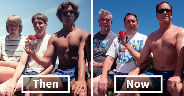 Five Friends Take Same Photo For 35 Years, And Go Viral Again In 2017 With Their Newest Pic