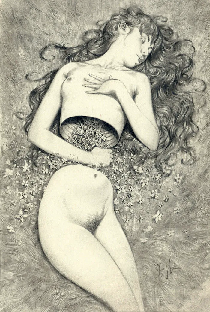 I Capture Dream-Like Images Using A Graphite Pencil