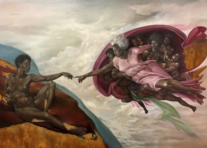 The 'creation Of Adam' Would Look Like Black Women