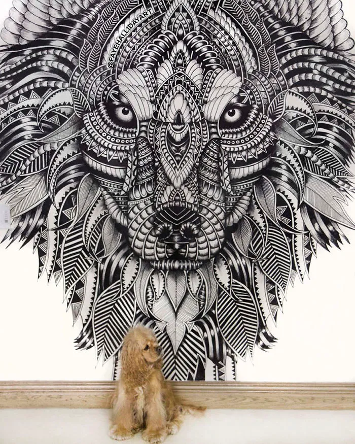 41 Incredibly Detailed Animal Drawings By Faye Halliday