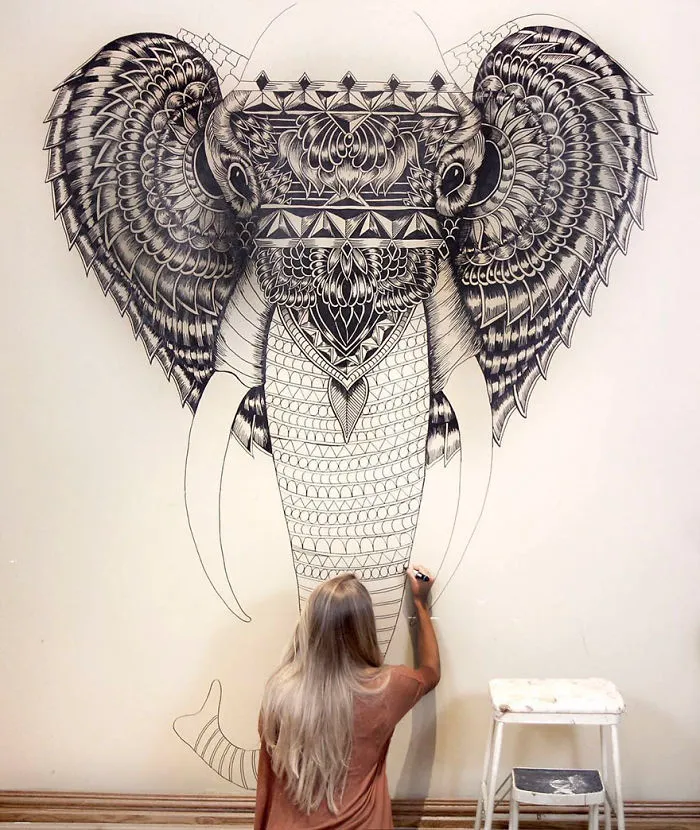 41 Incredibly Detailed Animal Drawings By Faye Halliday