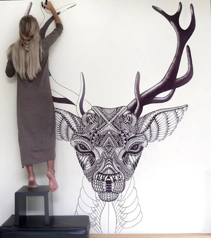 41 Incredibly Detailed Animal Drawings By Faye Halliday