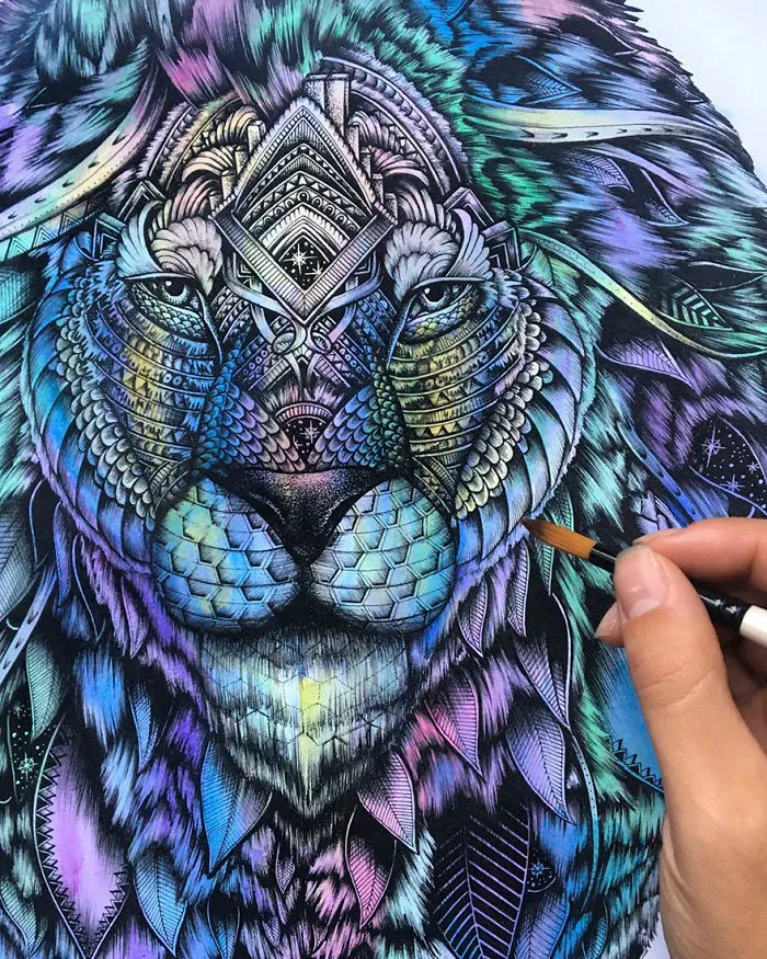 41 Incredibly Detailed Animal Drawings By Faye Halliday